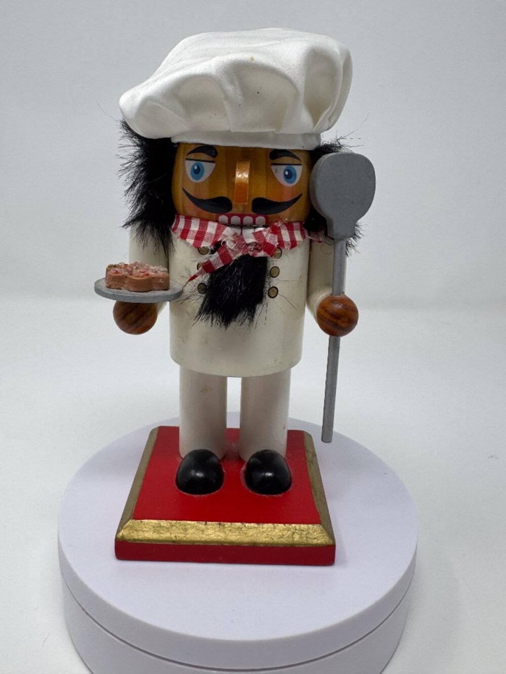 Vintage Chef Nutcracker Wooden Figurine Kitchen Decor